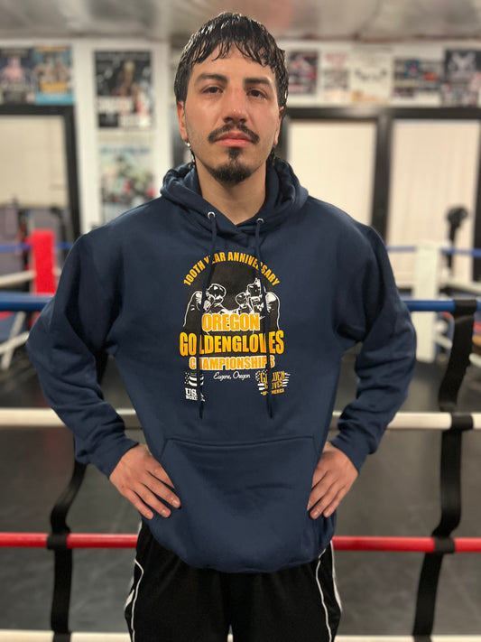 Blue Hoodie- Oregon Goldengloves 100th Anniversary Edition